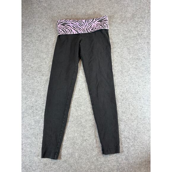 Pink Victoria's Secret Leggings Womens XS Black Purple Yoga Gym Workout Training - Picture 3 of 7
